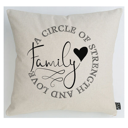 Family Strength and Love Linen cushion