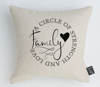 Family Strength and Love Linen cushion