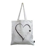 Personalised Mummy Favourites Heart canvas bag