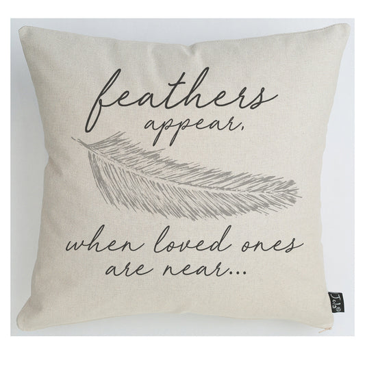Feathers appear cushion