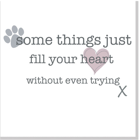 Fill your heart square card