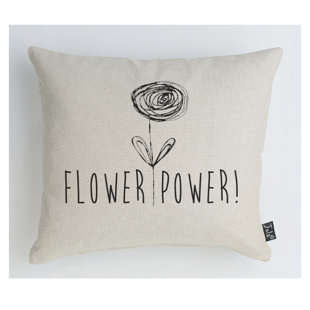 Flower Power Linen Cushion