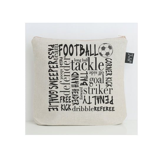 Football Typography washbag