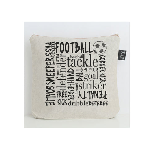 Football Typography washbag