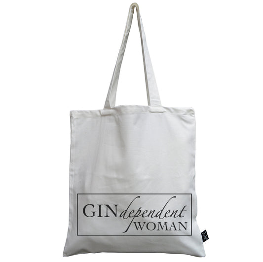Gin dependant Woman canvas bag