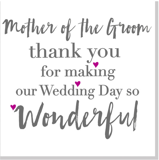 Mother of the groom square card