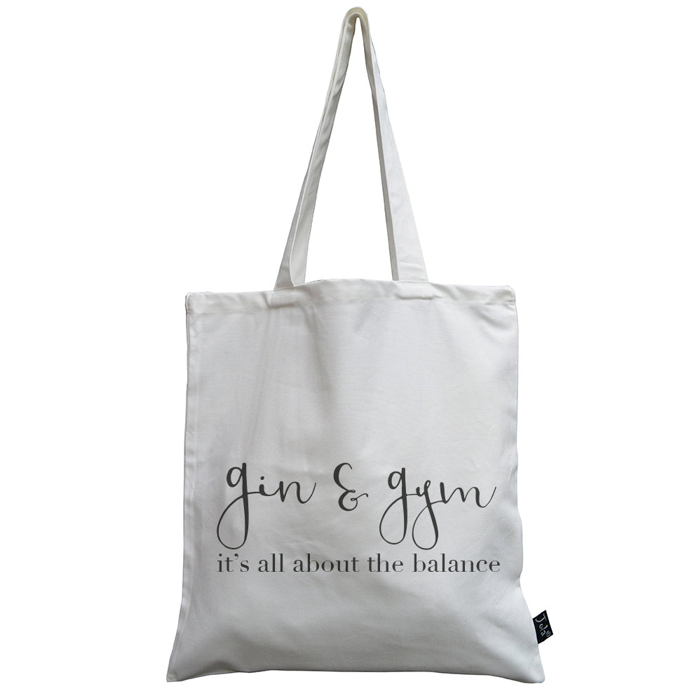 Gin or Gym canvas bag