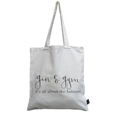 Gin or Gym canvas bag