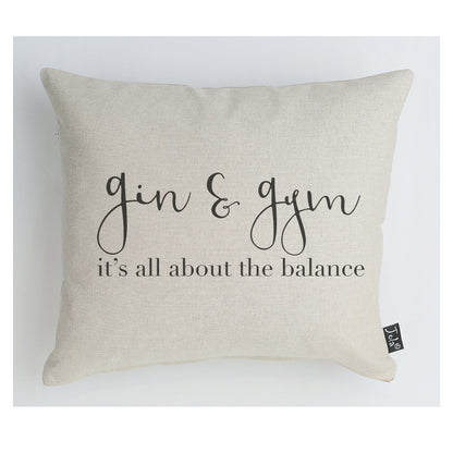 Gin & Gym cushion