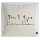 Gin & Gym cushion