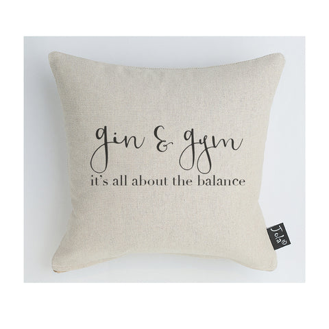 Gin & Gym cushion