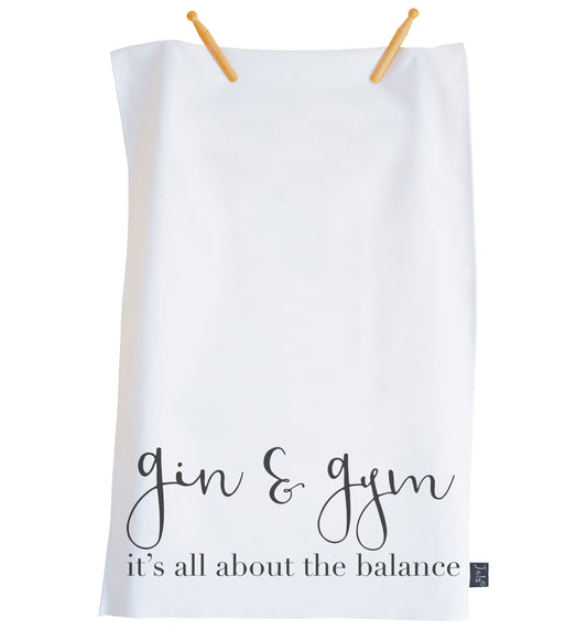Gin & Gym Tea towel