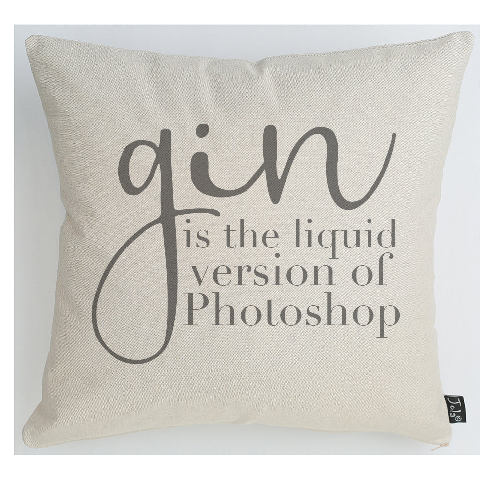 Gin photoshop cushion