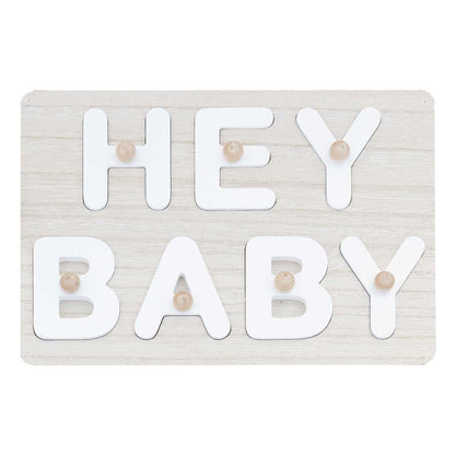 Ginger Ray Hey Baby Wooden Puzzle