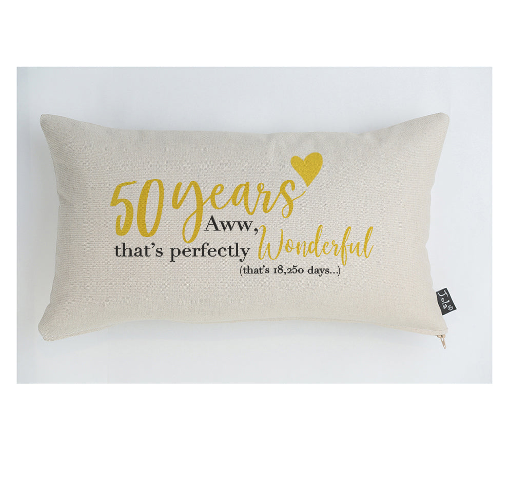 50 years Anniversary Cushion
