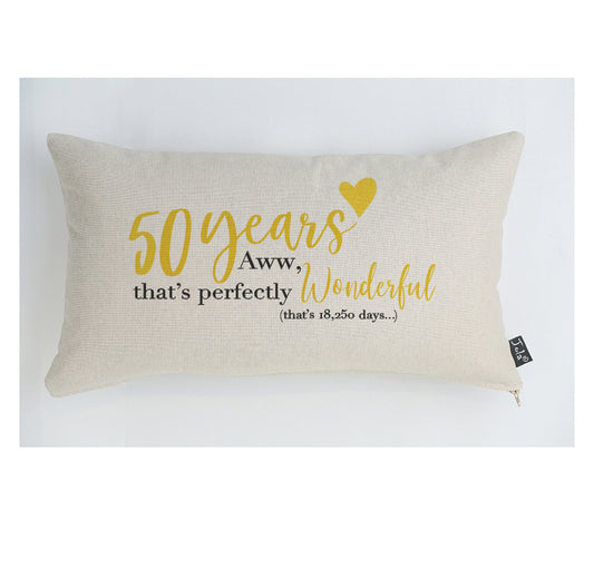 50 years Anniversary Cushion
