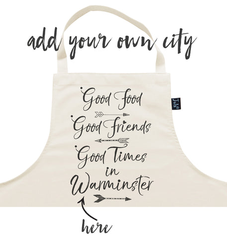 Personalised City Good Food Apron