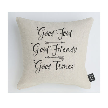 Good Food, Good Friends cushion - Jola Designs