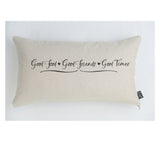 Good Food, Good Friends cushion