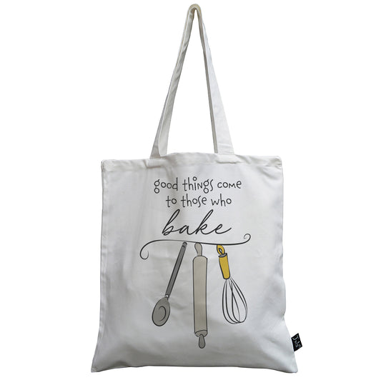 Good Things Come to Those Who Bake canvas bag