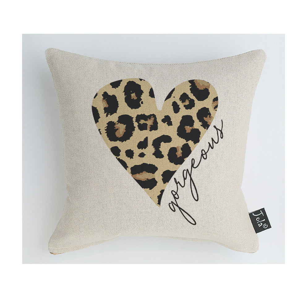 Gorgeous Leopard Natural cushion