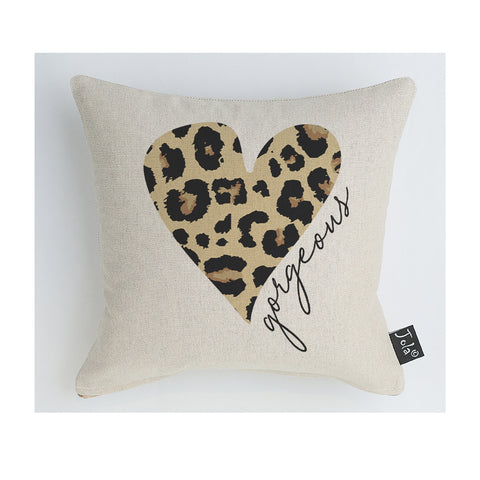 Gorgeous Leopard Natural cushion