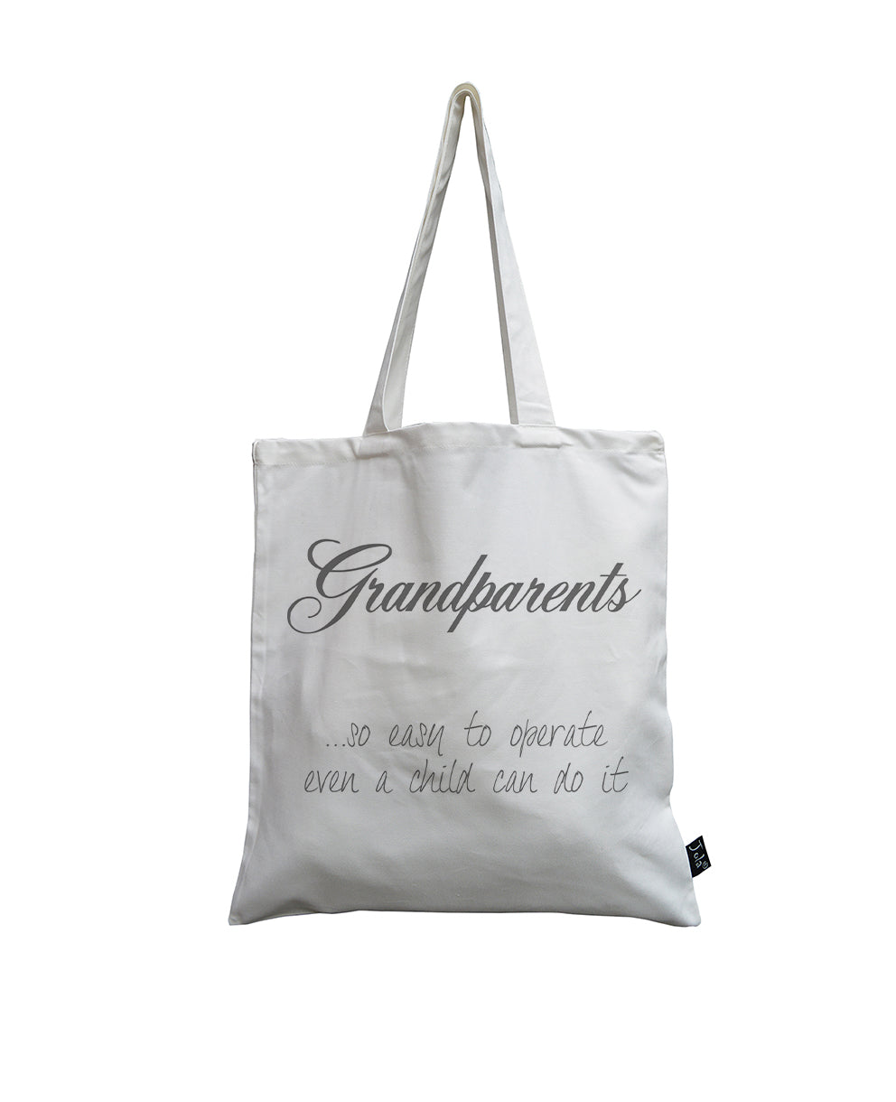 Grandparents White canvas bag