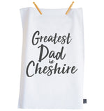 Personalised Greatest Dad City Tea Towel