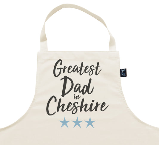 Personalised Greatest Dad in Cheshire blue stars