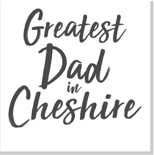 Personalised Greatest Dad City square card