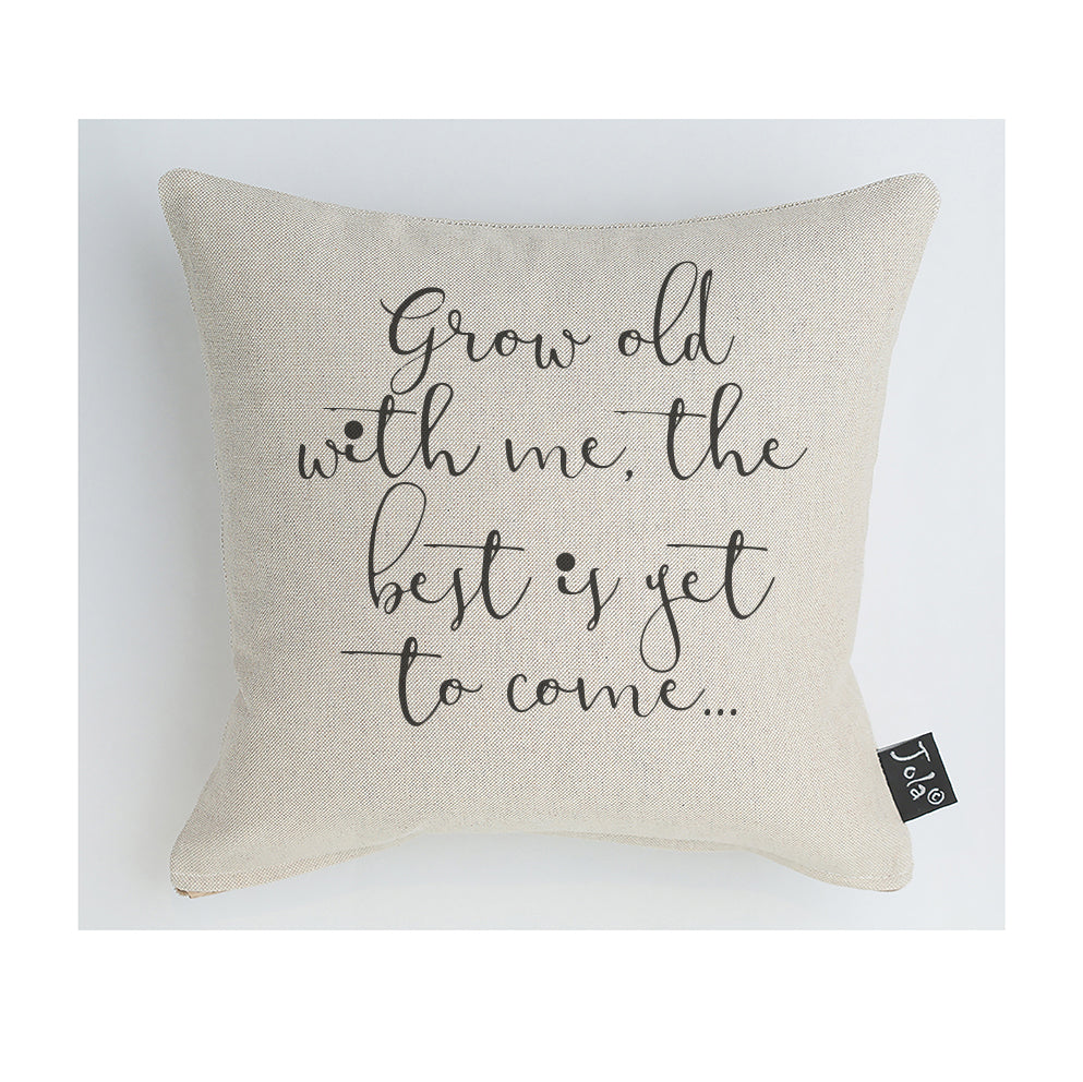 Grow Old With Me cushion