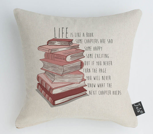 The Next Chapter book Cushion