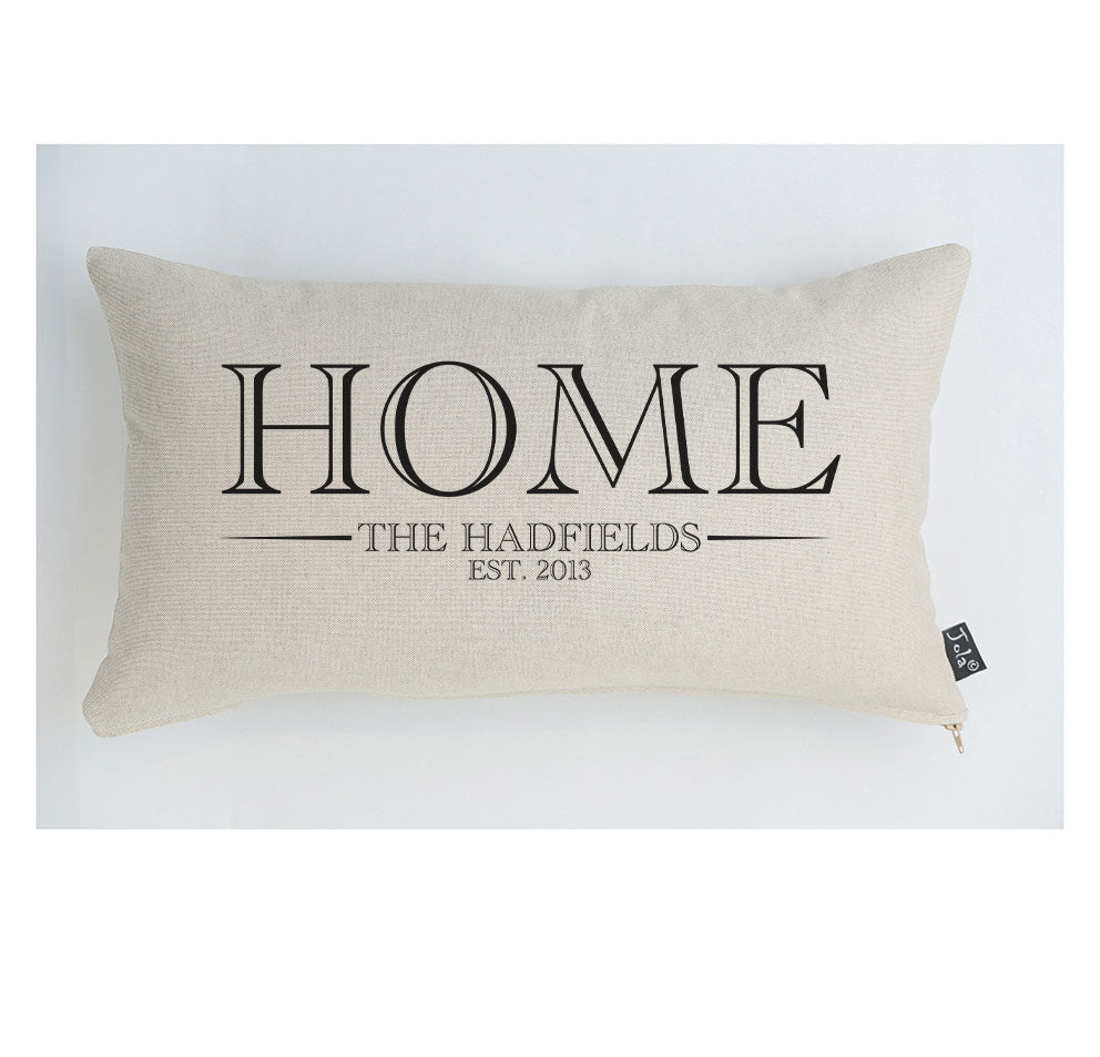 Personalised Family Home cushion