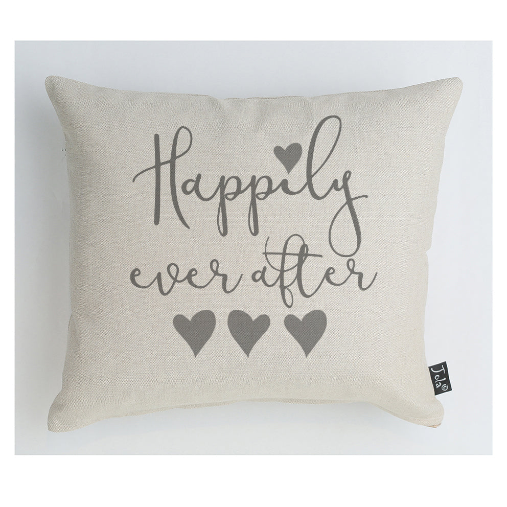 Grey heart pillow top