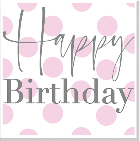 Spotty Happy Birthday square card