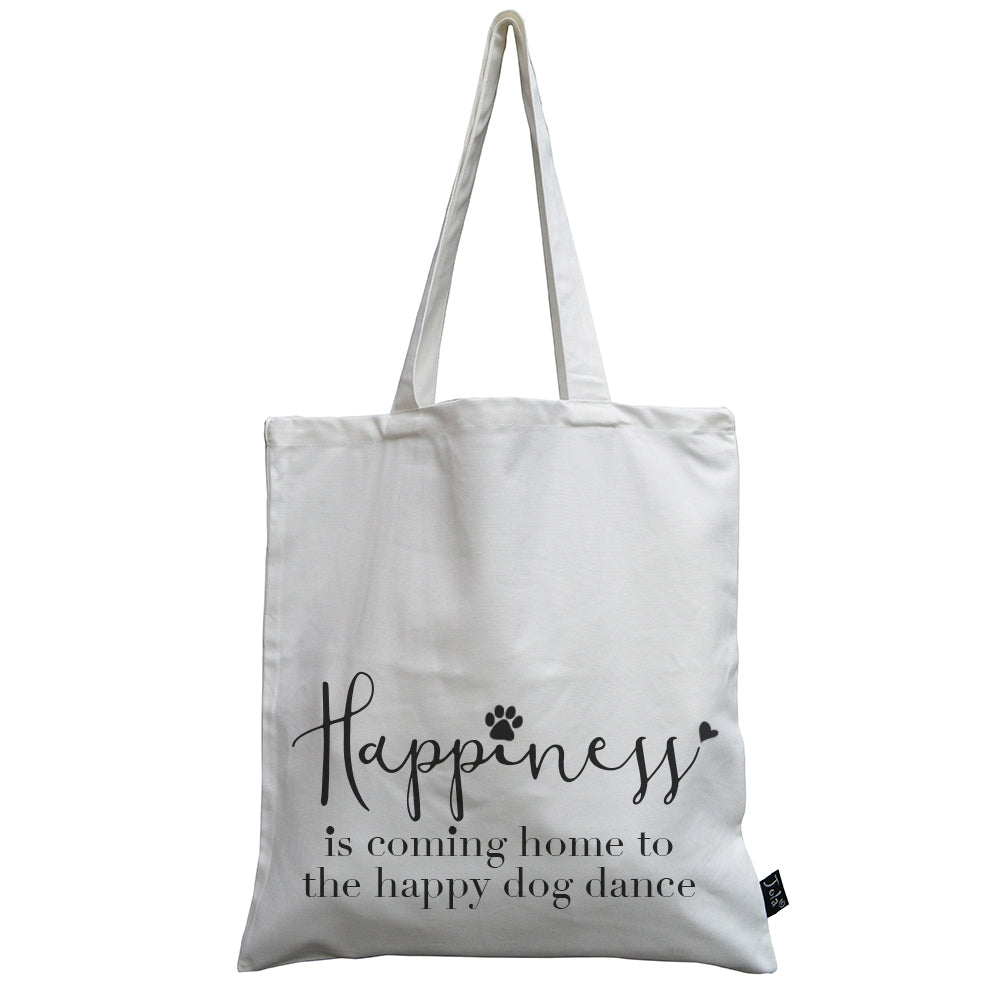 Happy Dog Dance canvas bag