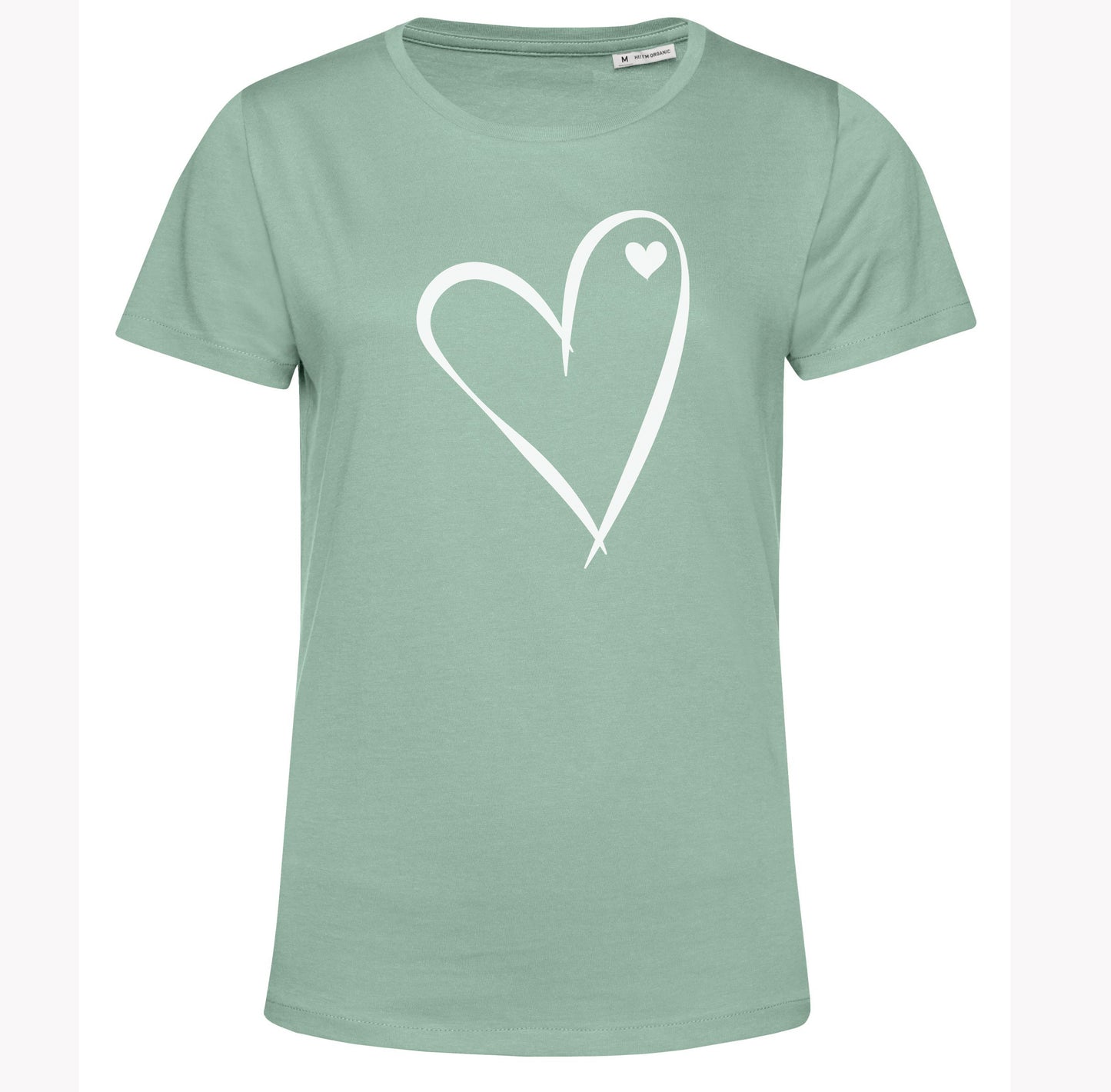 Organic Cotton T Shirt Heart