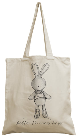 Hello I'm new here baby canvas bag