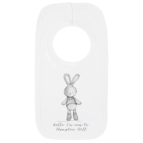 Personalised Hello I'm New Here Bib