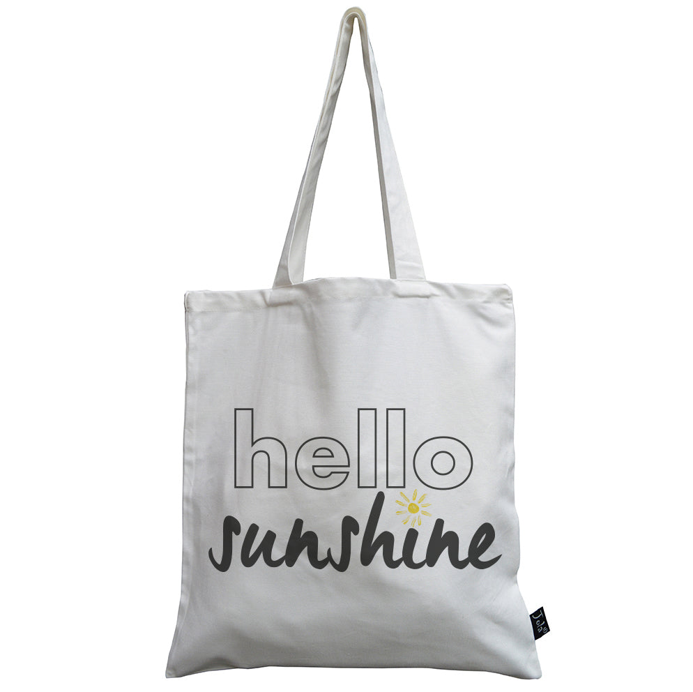 Hello sunshine canvas bag