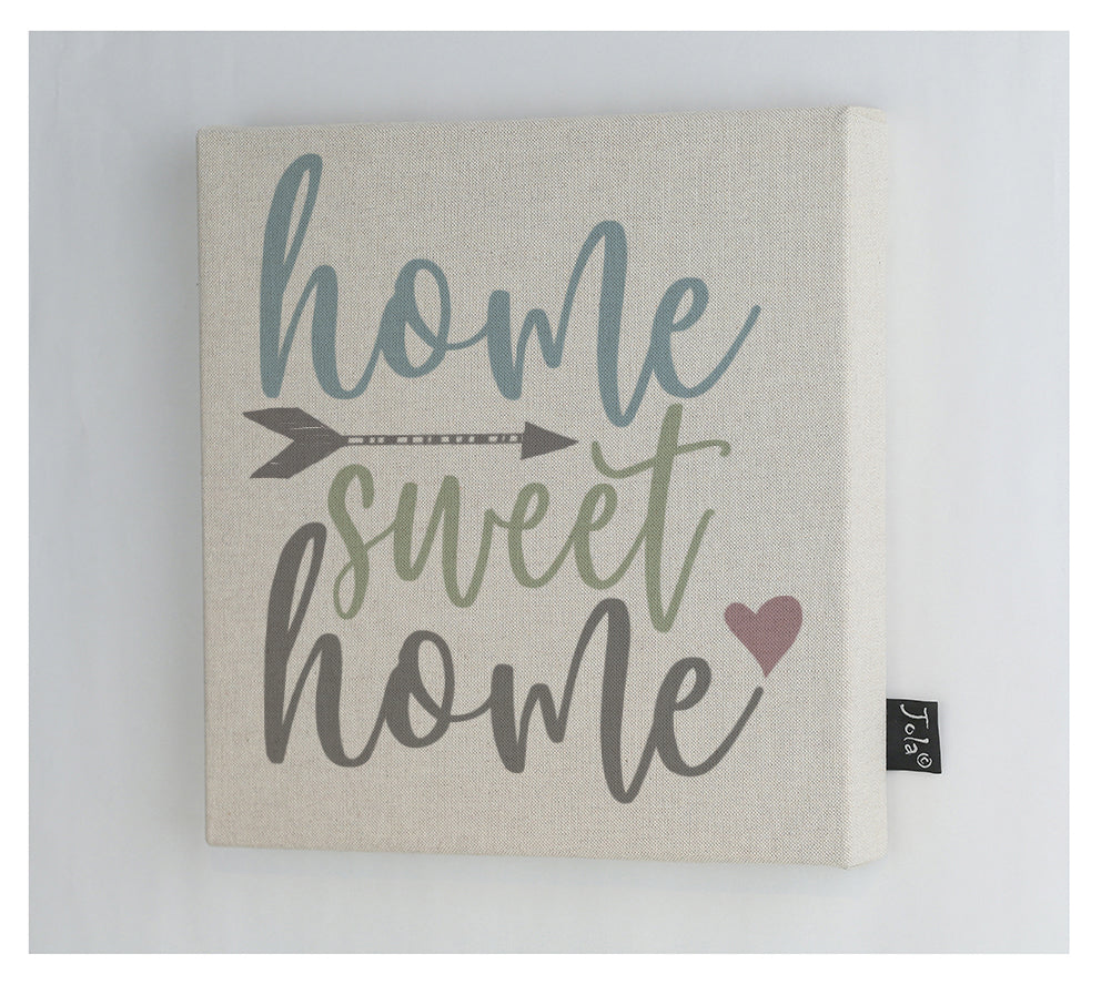 Home Sweet Home Pastel Canvas Frame