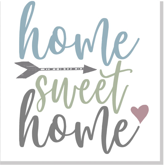 Home Sweet Home Pastel square card