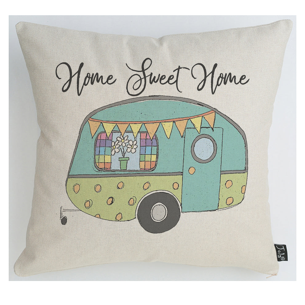 Caravan home sweet home cushion - Jola Designs