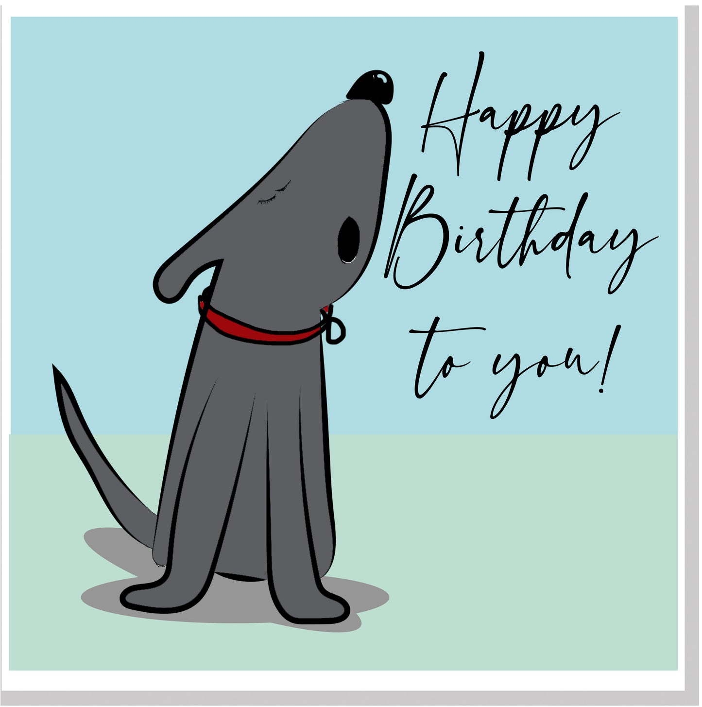 Happy Birthday Hound!... square card