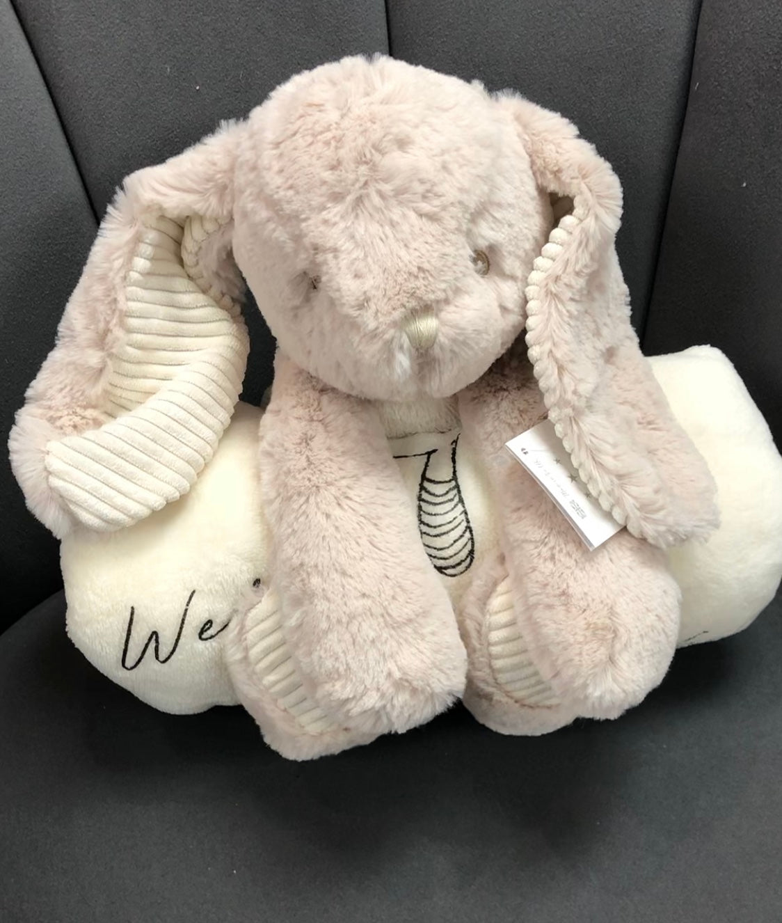 Personalised Soft Bunny with Blanket