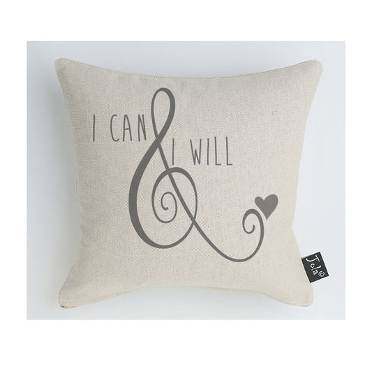 I can & I will cushion