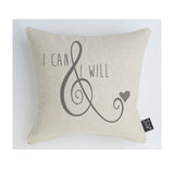 I can & I will cushion