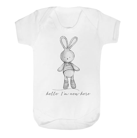 Hello I'm New Here Baby vest