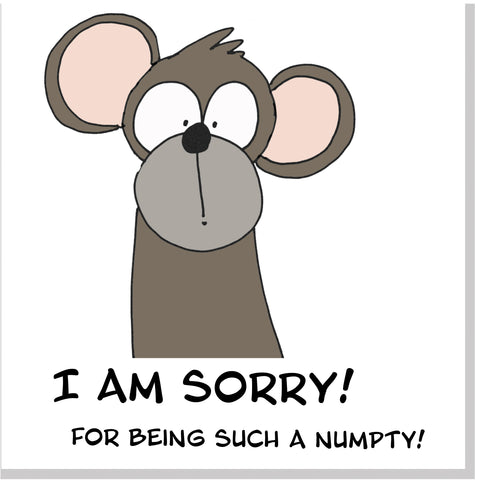 Monkey numpty square card
