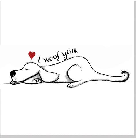 I Woof You square card
